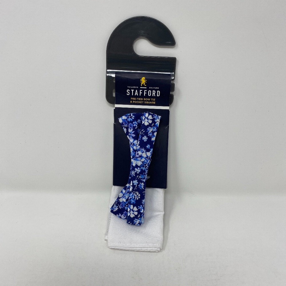 Stafford Bow Tie & Pocket Square Combo Floral